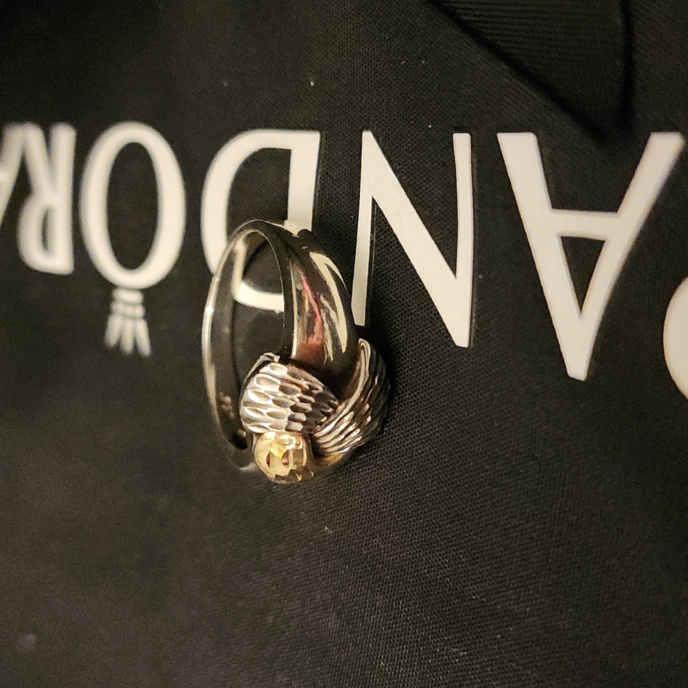 Vintage 14kt Gold & Sterling Silver Ring